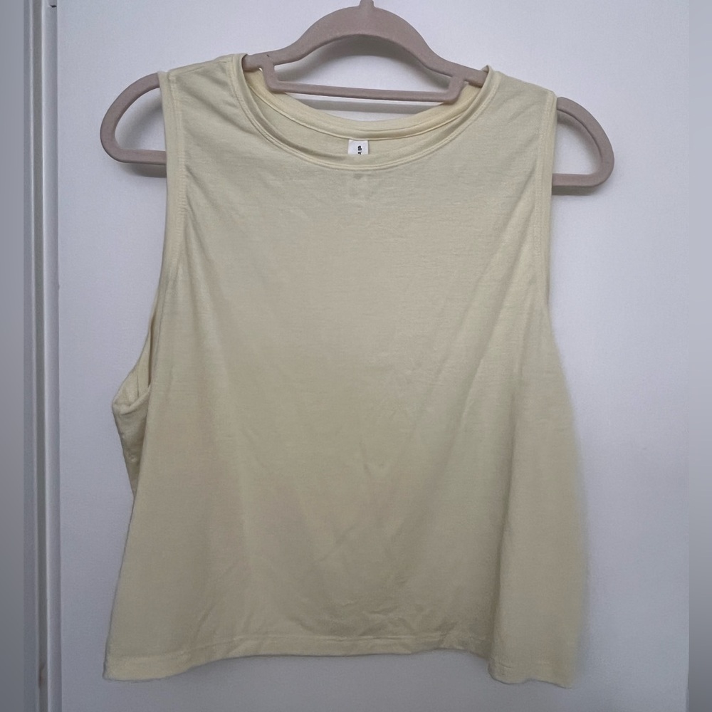 All in Motion Light Yellow Tank Top